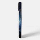 Mystieke Wolf Visionaire Fantasie Kunst Monogram Case-Mate iPhone Case (Achterkant / Links)