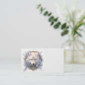 Mystieke Wolf Visitekaartjes (Staand voorkant)