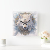 Mystieke Wolf wandklok (Huis)