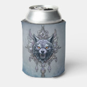 Mystieke wolfskop. blikjeskoeler (Blikje Achterkant)
