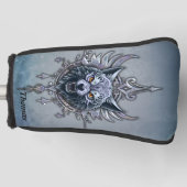 Mystieke wolfskop. golfheadcover (Voorkant)