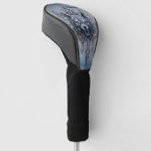 Mystieke wolfskop. golfheadcover (Schuin)