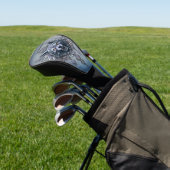 Mystieke wolfskop. golfheadcover (Insitu)