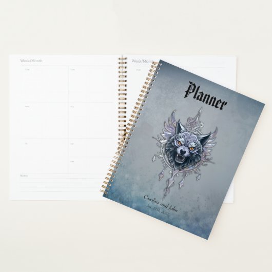 Mystieke wolfskop. planner (Display)