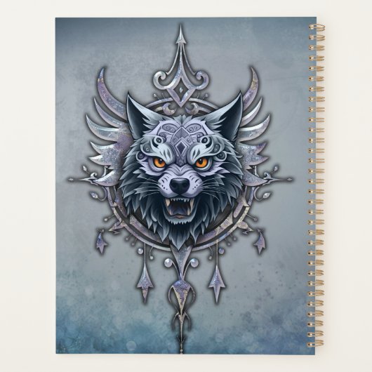 Mystieke wolfskop. planner (Achterkant)