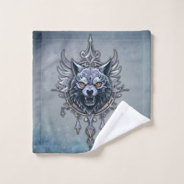 Mystieke wolfskop. washandje