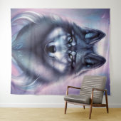 Mystieke WolveTapijt Wandkleed (In Situ (horizontaal))