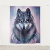 Mystieke WolveTapijt Wandkleed (Voorkant)