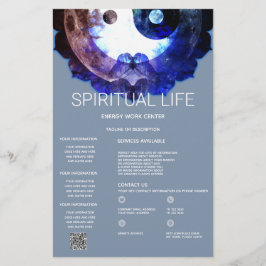 Mystieke Yin Yang, Spirituele Holistische Dienst Flyer