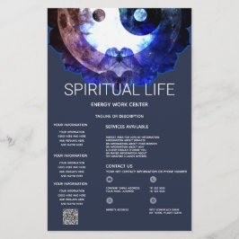 Mystieke Yin Yang, Spirituele Holistische Dienst Flyer