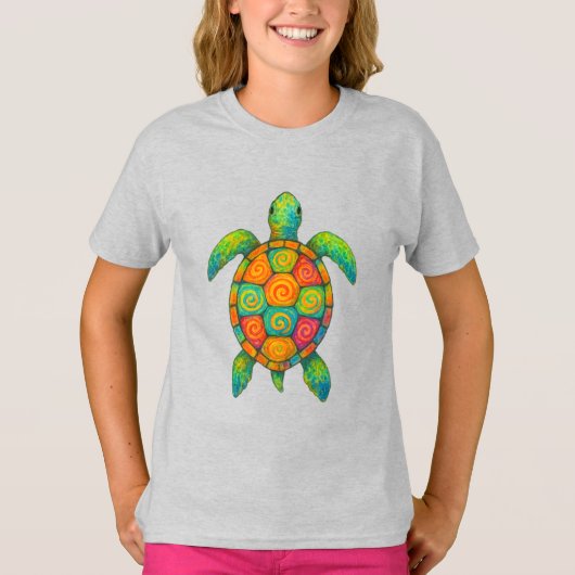 mystieke Zee schildpad T-shirt (Voorkant)