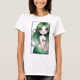 Mystieke zeemeermin elegantie t-shirt