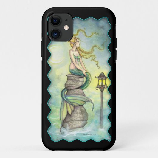 Mystieke Zeemeermin en Lantaarn Fantasie Kunst Case-Mate iPhone Case (Achterkant)