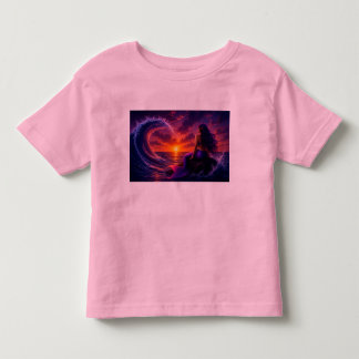 Mystieke Zeemeermin Golf Fantasie Zonsondergang Oc Kinder Shirts