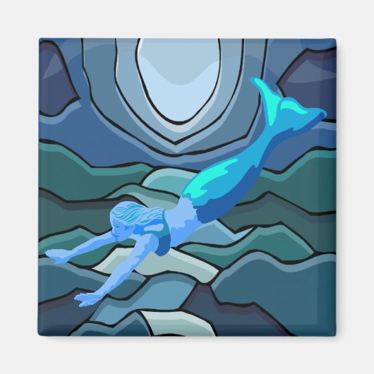 Mystieke zeemeermin magneet (Voorkant)