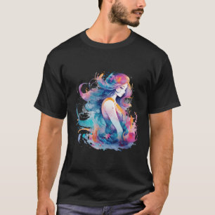 Mystieke zeemeermin onder water abstracts t-shirt