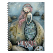 Mystieke Zeemeermin & Zee Shore Beach Oracle Custo Notitieboek (Voorkant)