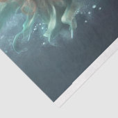 Mystieke Zeemeermin Zeepaardje Onder het Zee Decou Tissuepapier (Detail)