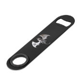 Mystieke Zilveren Gevleugelde Draak Speed Flessenopener (Voorkant Gekanteld)