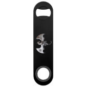 Mystieke Zilveren Gevleugelde Draak Speed Flessenopener (Voorkant)