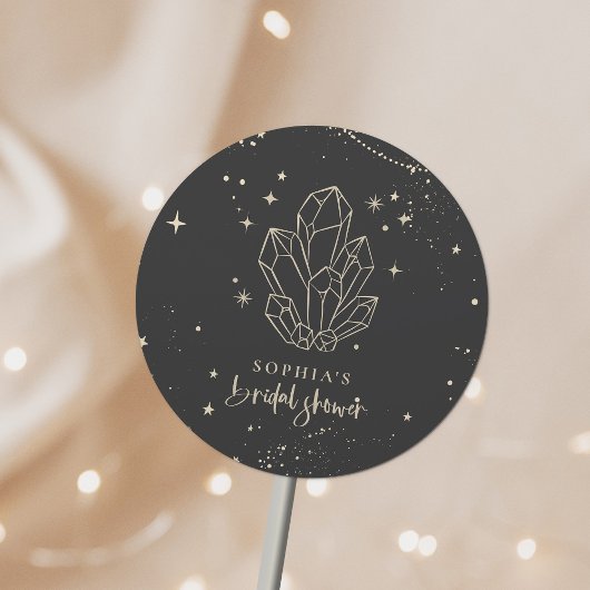 Mystieke Zodiac Tarot Hemelse Bruidsdouche Ronde Sticker