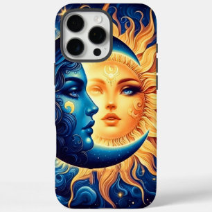 Mystieke zon en maan telefoonhoesje iPhone 16 pro max hoesje