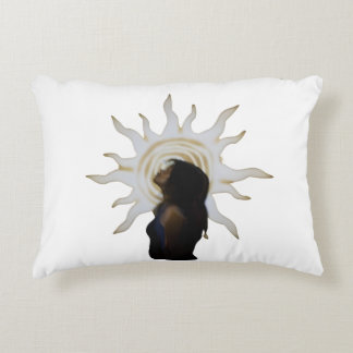 Mystieke Zon Silhouet Hemelse Artistieke Accent Kussen
