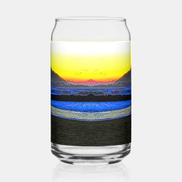 Mystieke Zonsondergang Blikvorm Glas