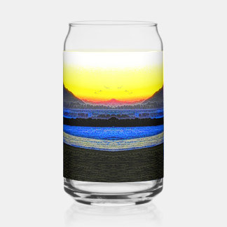 Mystieke Zonsondergang Blikvorm Glas