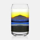 Mystieke Zonsondergang Blikvorm Glas (Rechts)
