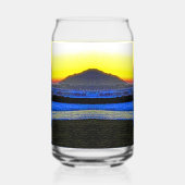 Mystieke Zonsondergang Blikvorm Glas (Links)