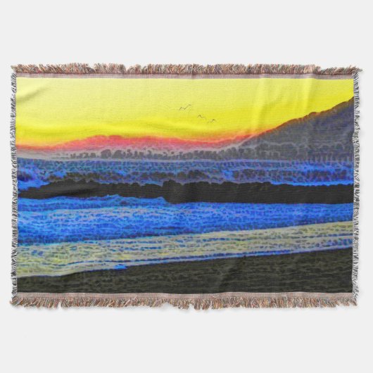 Mystieke Zonsondergang Deken (Voorkant)