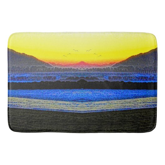 Mystieke Zonsondergang Dubbelzicht Badmat (Voorkant)
