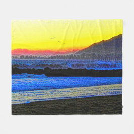 Mystieke Zonsondergang  Fleece Deken