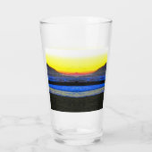 Mystieke Zonsondergang Glas (Achterkant)