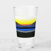 Mystieke Zonsondergang Glas (Voorkant)