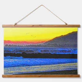 Mystieke Zonsondergang Hangend Wandkleed