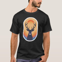 Mystieke Zonsondergang Herten Retro Boho Herten Si
