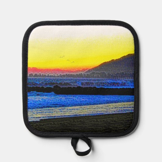 Mystieke Zonsondergang Pannenlap (Voorkant)