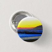 Mystieke zonsondergang  ronde button 3,2 cm (Voorkant /achterkant)