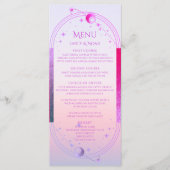 Mystieke Zonsondergang Roze Zon Maan Astronomie Br Menu (Voorkant)