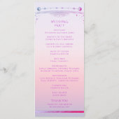 Mystieke Zonsondergang Roze Zon Maan Astronomie Ru Programmakaart (Achterkant)