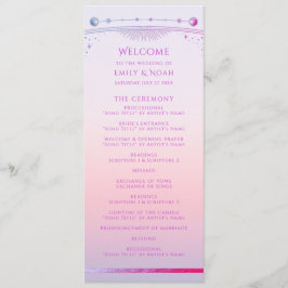 Mystieke Zonsondergang Roze Zon Maan Astronomie Ru Programmakaart