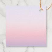 Mystieke Zonsondergang Roze Zon Maan Sterren Bruil Bedankjes Labels (Achterkant)