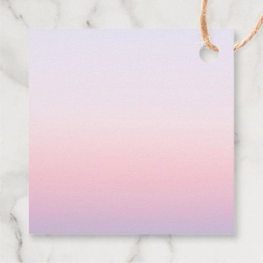 Mystieke Zonsondergang Roze Zon Maan Sterren Bruil Bedankjes Labels (Achterkant)