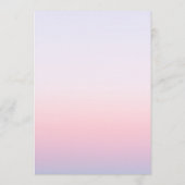 Mystieke Zonsondergang Roze Zon Maan Sterren Bruil Menu (Achterkant)