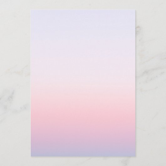 Mystieke Zonsondergang Roze Zon Maan Sterren Bruil Menu (Achterkant)