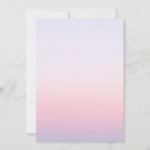 Mystieke Zonsondergang Roze Zon Maan Sterren Ruimt Save The Date (Achterkant)