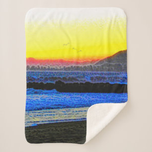 Mystieke Zonsondergang Sherpa Deken
