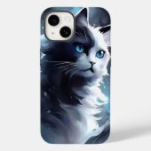 Mystieke zwart-wit kitten | Waterverf Cat Case-Mate iPhone Case (Achterkant)